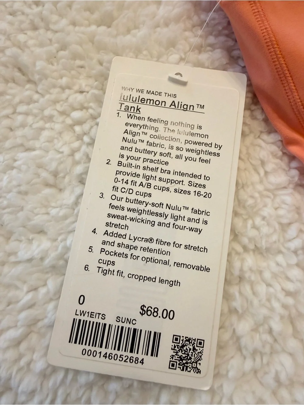 NWT Lululemon Align Tank